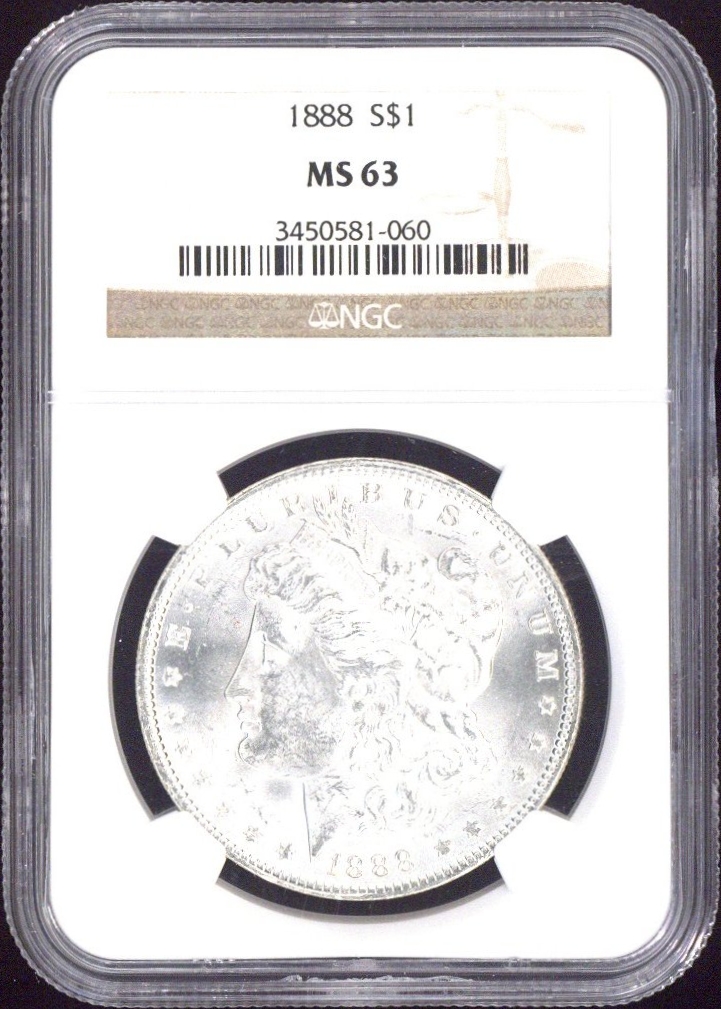 1888 One Dollar NGC MS63 - US NGC MS63